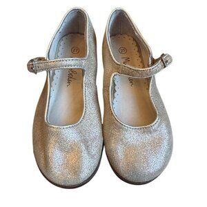 Mini Boden Girls Gold Dress Shoes